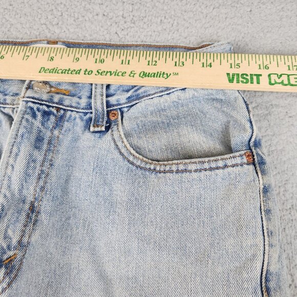 Levi's 550 Relaxed Fit Straight Leg Light Wash Denim Jeans Mens 32x32 Thrashed - Picture 3 of 13